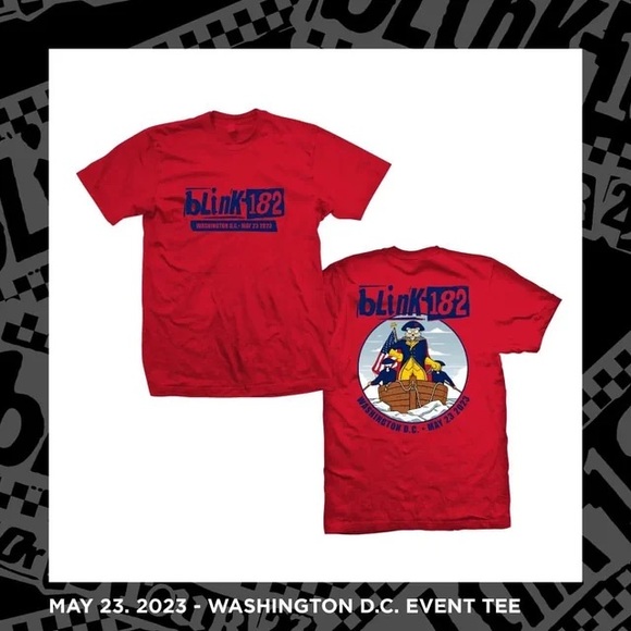 2023 Blink 182 Capital One Arena Tour Concert T-Shirt MEDIUM for Washington DC - Picture 4 of 4